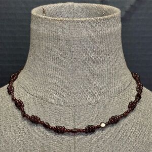Vintage 16-inch Garnet Necklace #5471